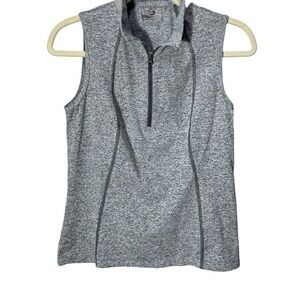 FORAY GOLF SLEEVELESS POLO SMALL TOP SIZE S GRAY